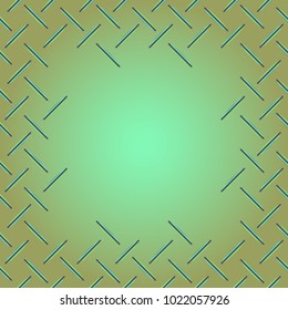 Abstract tender frame with ornament of mixed lines.