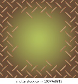 Abstract tender frame with ornament of mixed lines.