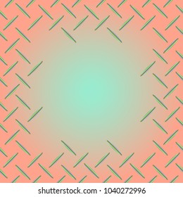 Abstract tender frame with ornament of mixed lines.