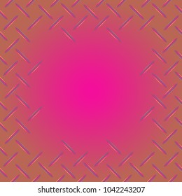 Abstract tender frame with ornament of mixed lines.