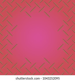Abstract tender frame with ornament of mixed lines.