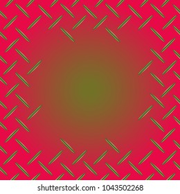 Abstract tender frame with ornament of mixed lines.