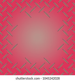 Abstract tender frame with ornament of mixed lines.