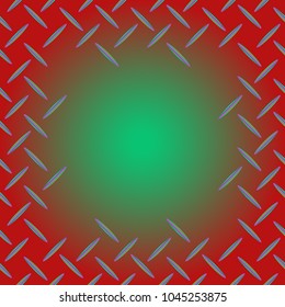 Abstract tender frame with ornament of mixed lines.