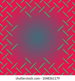 Abstract tender frame with ornament of mixed lines.