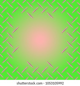 Abstract tender frame with ornament of mixed lines.