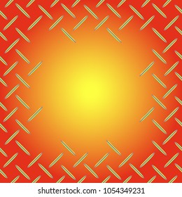 Abstract tender frame with ornament of mixed lines.