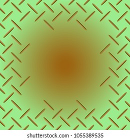 Abstract tender frame with ornament of mixed lines.