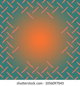 Abstract tender frame with ornament of mixed lines.