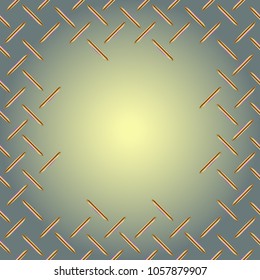 Abstract tender frame with ornament of mixed lines.