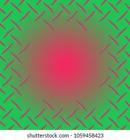 Abstract tender frame with ornament of mixed lines.