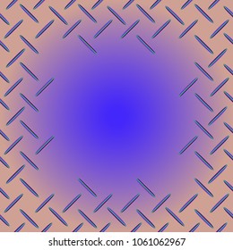 Abstract tender frame with ornament of mixed lines.