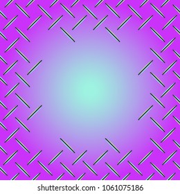 Abstract tender frame with ornament of mixed lines.