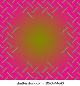 Abstract tender frame with ornament of mixed lines.
