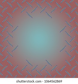 Abstract tender frame with ornament of mixed lines.