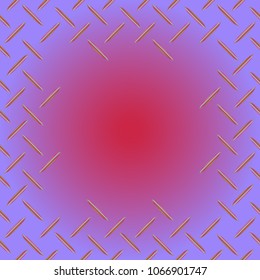 Abstract tender frame with ornament of mixed lines.