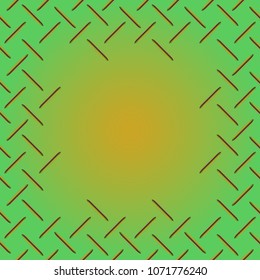 Abstract tender frame with ornament of mixed lines.