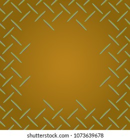 Abstract tender frame with ornament of mixed lines.