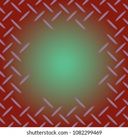 Abstract tender frame with ornament of mixed lines.
