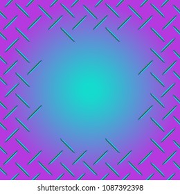 Abstract tender frame with ornament of mixed lines.