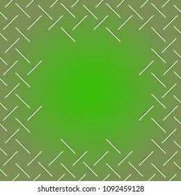Abstract tender frame with ornament of mixed lines.