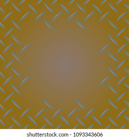 Abstract tender frame with ornament of mixed lines.