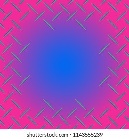 Abstract tender frame with ornament of mixed lines.
