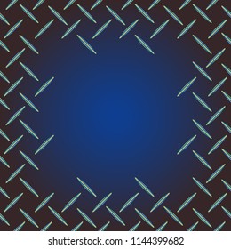 Abstract tender frame with ornament of mixed lines.