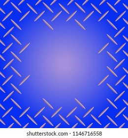 Abstract tender frame with ornament of mixed lines.