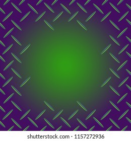 Abstract tender frame with ornament of mixed lines.