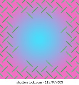 Abstract tender frame with ornament of mixed lines.