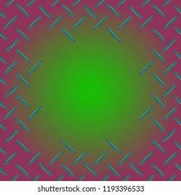 Abstract tender frame with ornament of mixed lines.