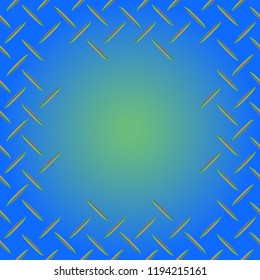 Abstract tender frame with ornament of mixed lines.