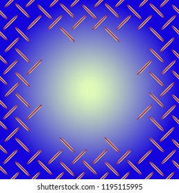 Abstract tender frame with ornament of mixed lines.