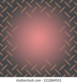 Abstract tender frame with ornament of mixed lines.