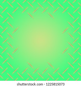 Abstract tender frame with ornament of mixed lines.