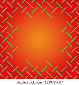 Abstract tender frame with ornament of mixed lines.