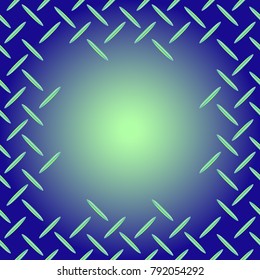Abstract tender frame with ornament of mixed lines.