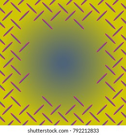 Abstract tender frame with ornament of mixed lines.