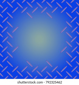 Abstract tender frame with ornament of mixed lines.