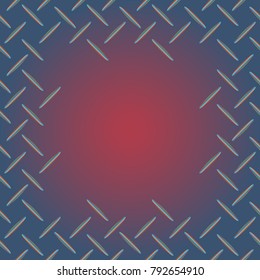 Abstract tender frame with ornament of mixed lines.