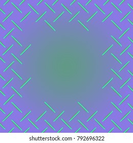 Abstract tender frame with ornament of mixed lines.