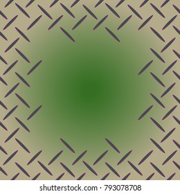 Abstract tender frame with ornament of mixed lines.