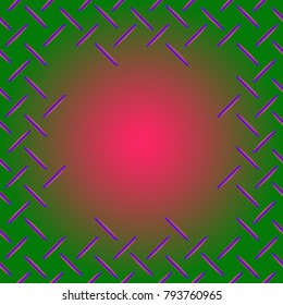 Abstract tender frame with ornament of mixed lines.