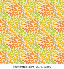 Resumen del patrón líquido tierno sin soldadura. Relación vectorial textil para diseño de tela, envoltura, superficie, web e impresión. Patrón de textura abstracta de colores otoñales. 
