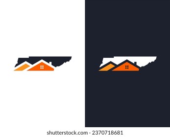 Abstract Tennessee real estate home logo icon template