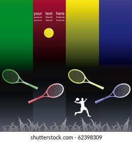 Abstract tennis background.