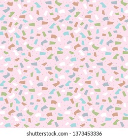 
abstract terazzo pastel seamless pattern