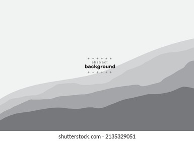 abstract terrain artwork on gradient gray background and layer modern art can be use for advertisement for technology product website template food and drink label travel brochure vector eps.