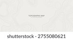 Abstract Terrain Contour Line Pattern Topographic Map Style Vector Background